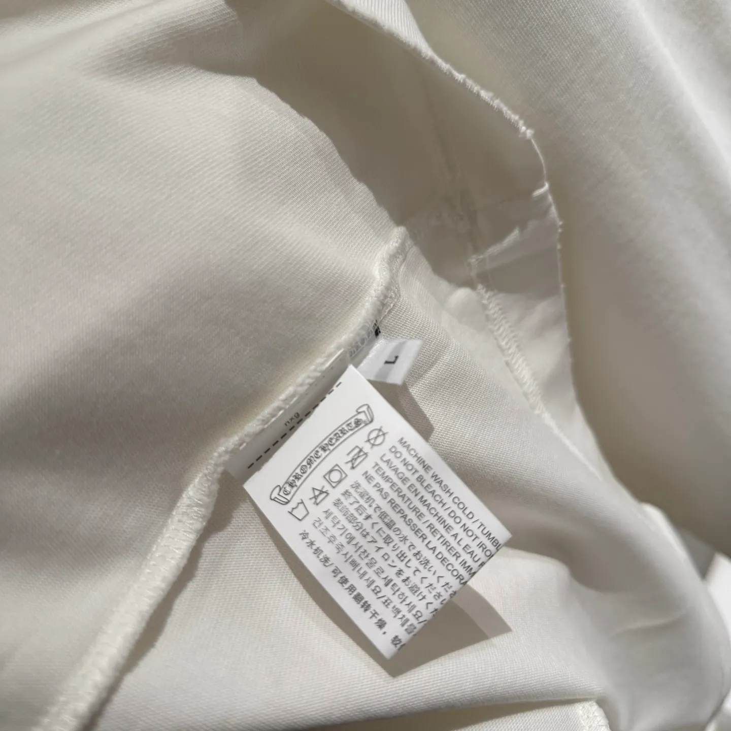 🅿️330 [Strict quality control] CH Croixin's new long-sleeved sweatshirt T-shirt. Heavy 340g double yarn fabric. Wash the whole garment twice. Frayed and torn on all four sides. Heavy fabric. The neckline is made of icy Salona. Loose fit. Deep, wide and stylish. No deformation or shrinkage. Color: 3 colors, black, white and gray. Size: M-2xl
